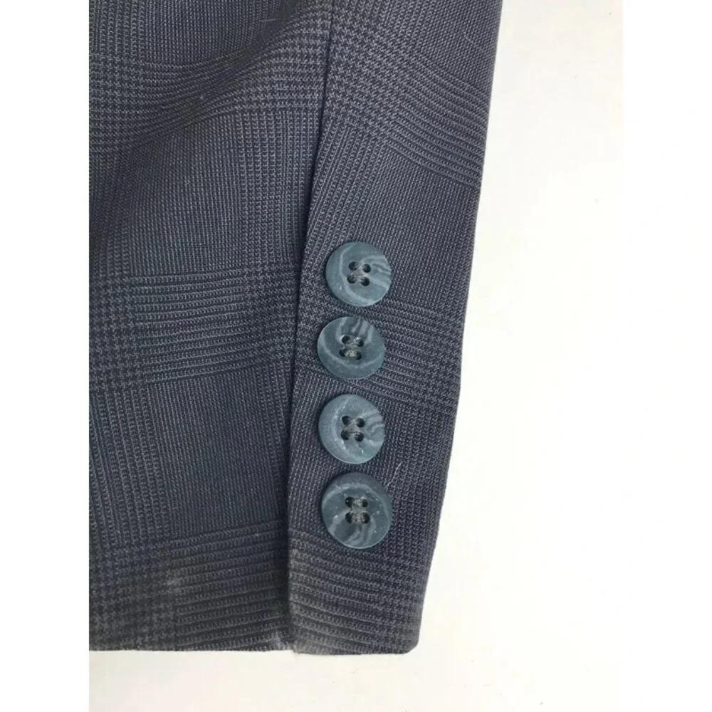 Jean Paul Germain‎ Mens Black Wool Inner Pockets Notch Collared Blazer Size 40 R